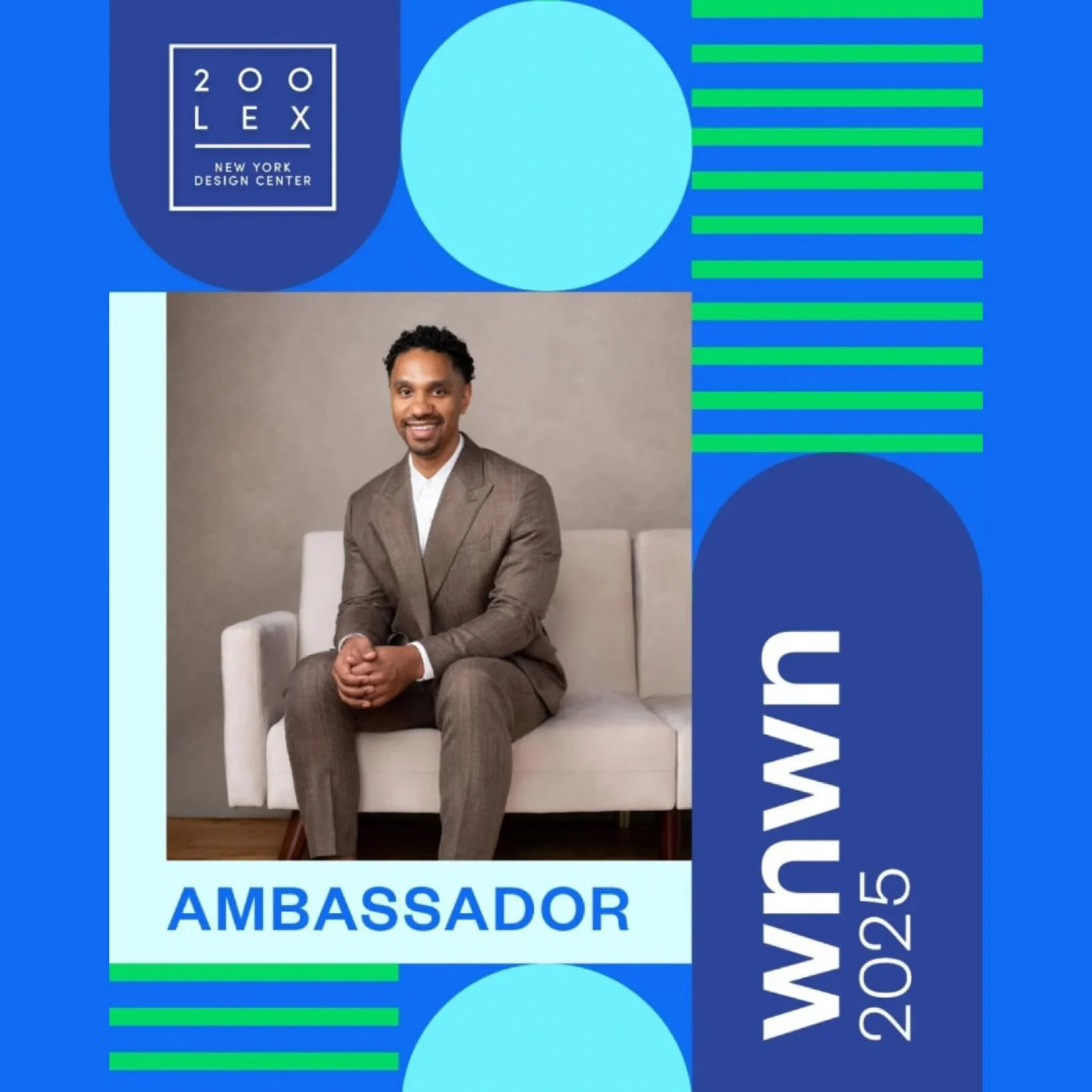 New York, the future of design is calling.
We’re thrilled to spotlight Byron Risdon, returning as a WNWN 2025 Ambassador! His vision, creativity, and leadership have earned him this recognition time and again, placing him among the voices shap