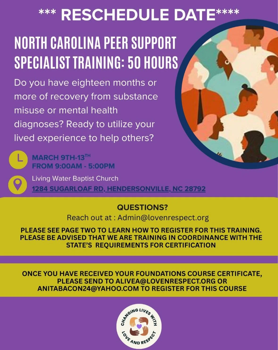 North Carolina Peer Support Specialist Training