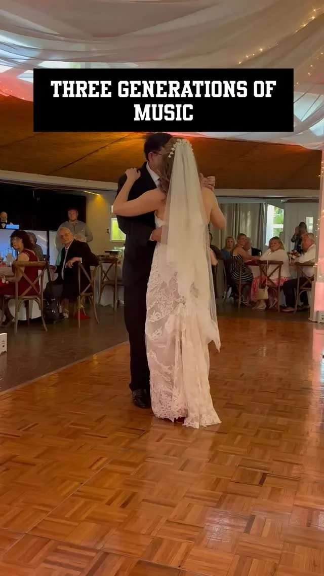 Three generations of music, love, and legacy. 💜
This clip captures one of the most meaningful moments from my recent wedding—dancing with my dad to a 1930s recording featuring his father, my grandfather, on string bass. The music in this mome