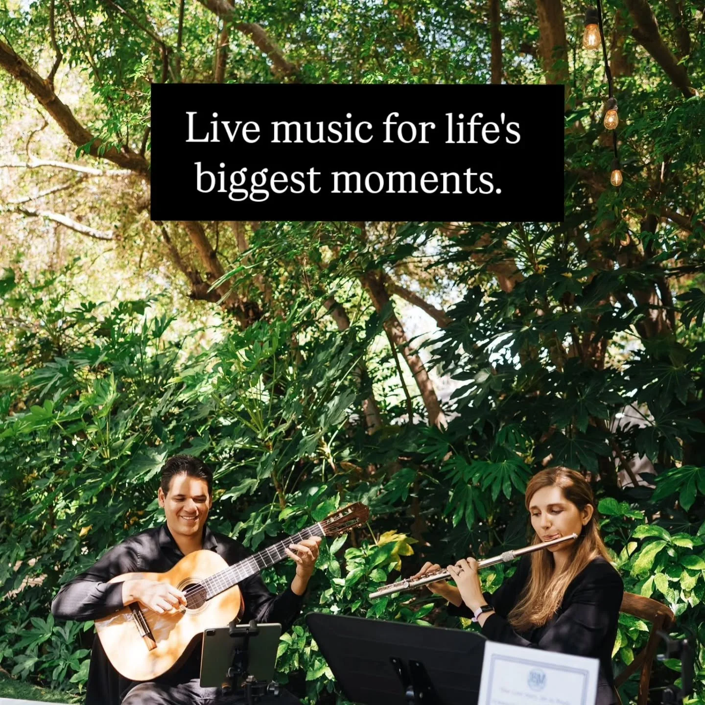 ​There is a specific kind of magic that only live music can bring to a milestone. It&rsquo;s the way a melody catches the breeze in a garden, or how a specific song can make time feel like it&rsquo;s standing still. 🌿✨

​We don&rsquo;t just play not