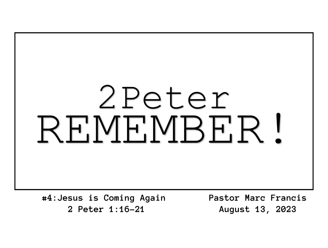 Jesus is Coming Again!