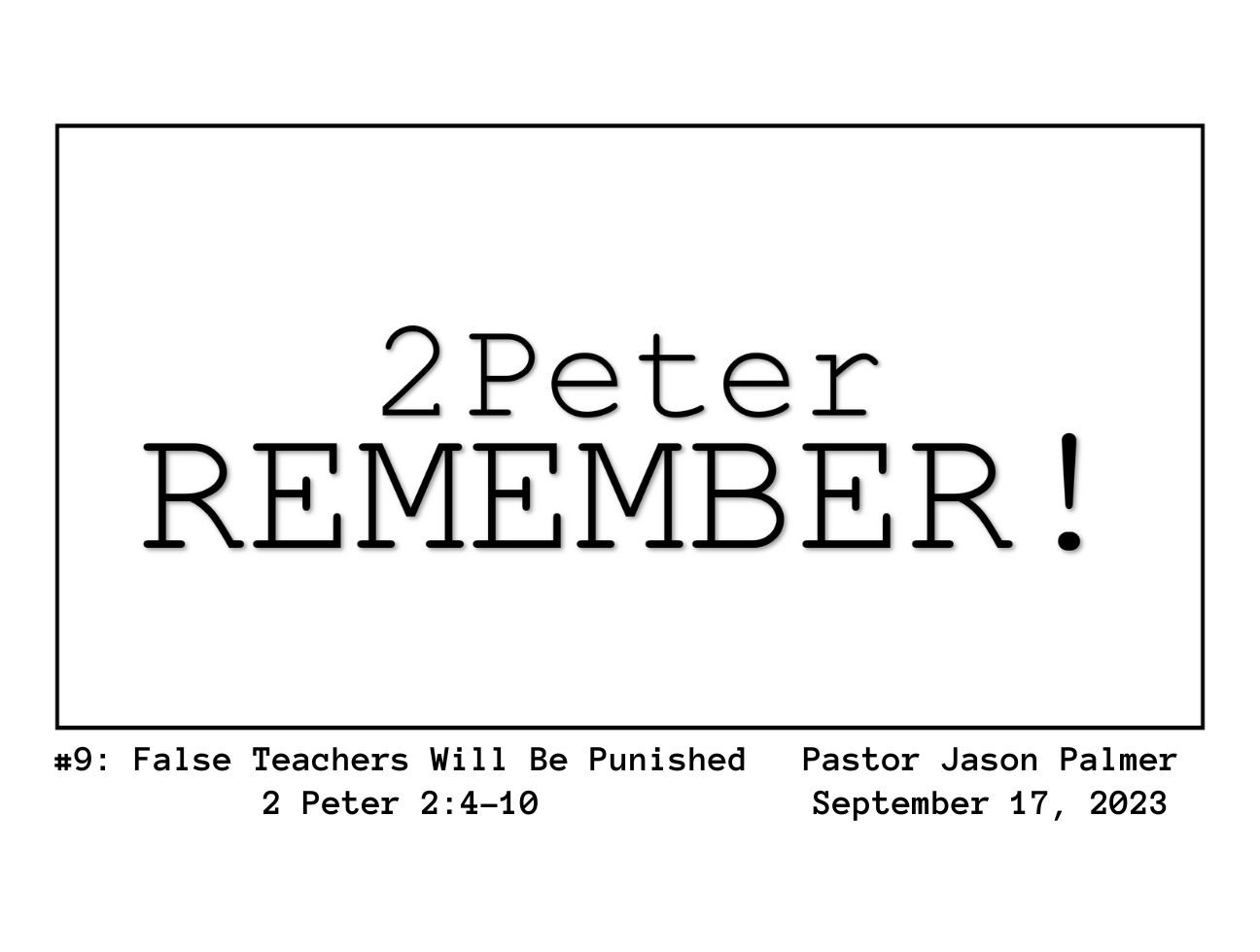 False Teachers Will Be Punished