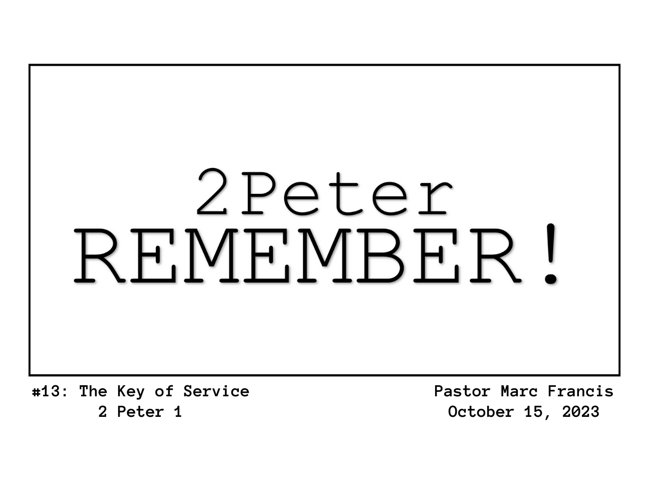 The Key of Service