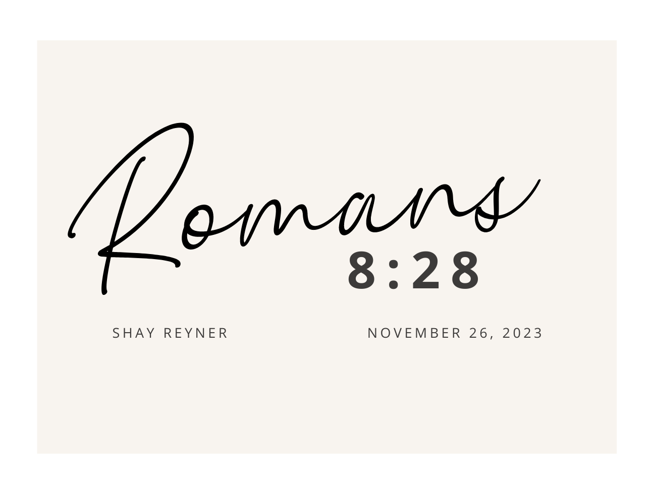 Romans 8:28