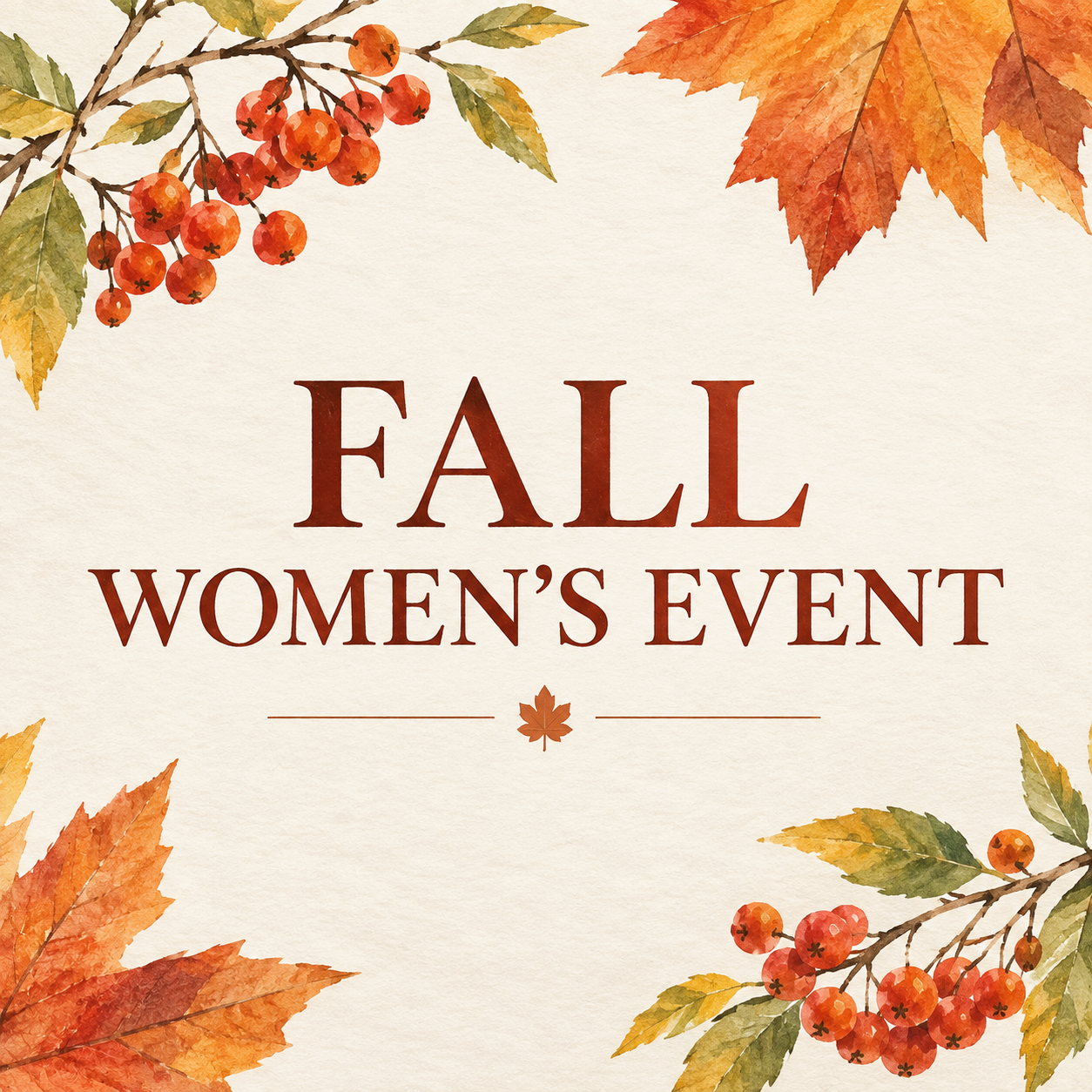 Women's Ministry Fall Event