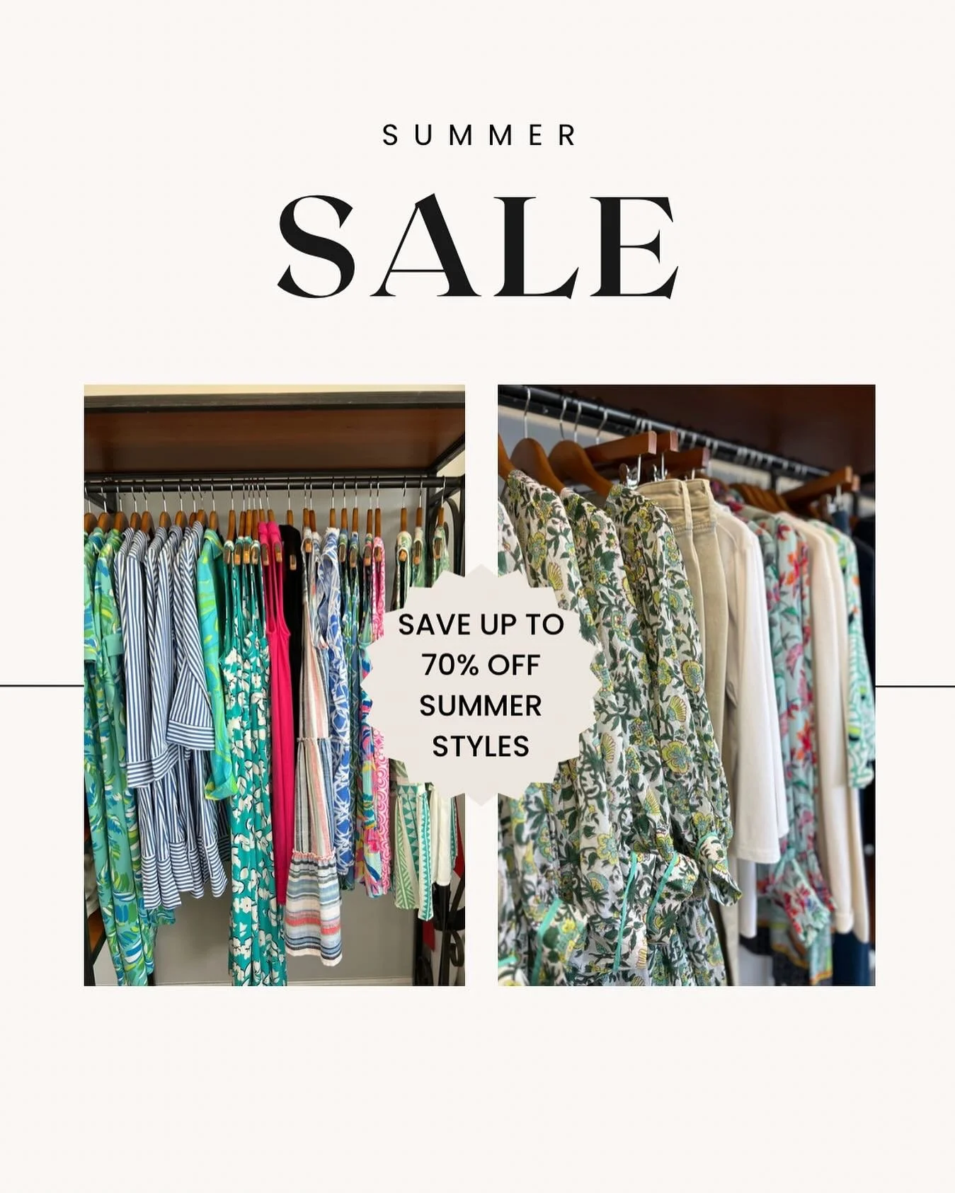 CAPRI Summer Sale is here and it’s hotter than ever! 🔥 Enjoy up to 70% OFF on your favorite summer styles!