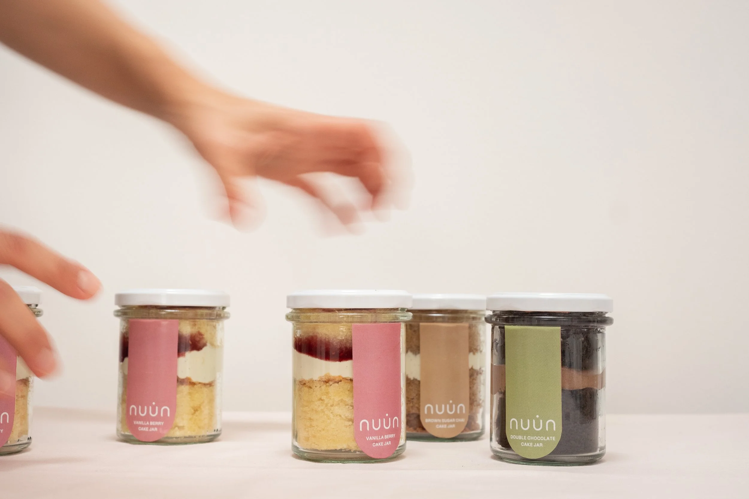 Set of Three Cake Jars