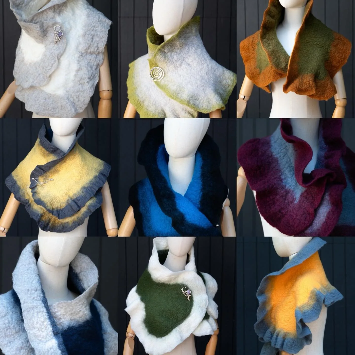 Join me this weekend at @raptorridgewinery for a pop-up artists show. Come spend the afternoon with local artists at Art in the Cellar. Swipe to see all the details
I&rsquo;ll be showing my wool cowls, mono prints  as well as eco-dyed wearables.
Come