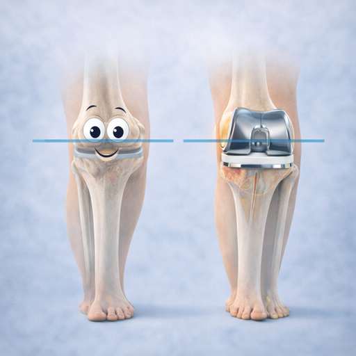Малка грешка в ъгъла при колянната протеза – голям ефект след 10 години