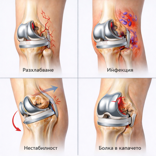 Защо понякога има болка след смяна на колянна става