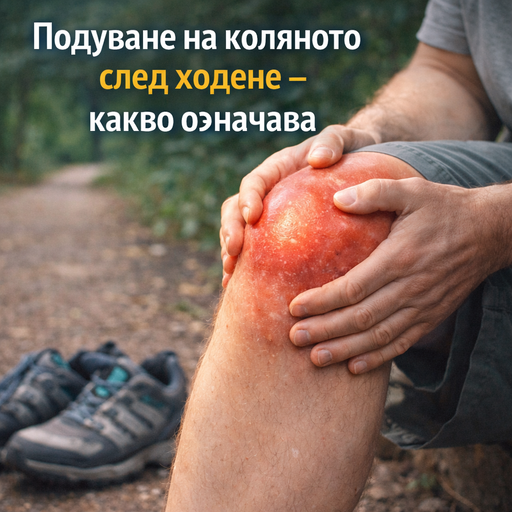 Подуване на коляното след ходене – как изглежда този симптом в реалния живот