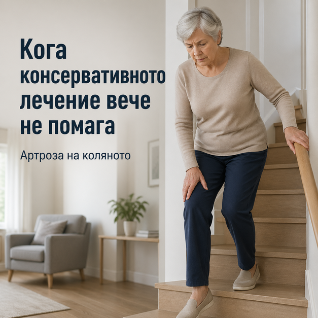 Кога консервативното лечение вече не помага при артроза на коляното