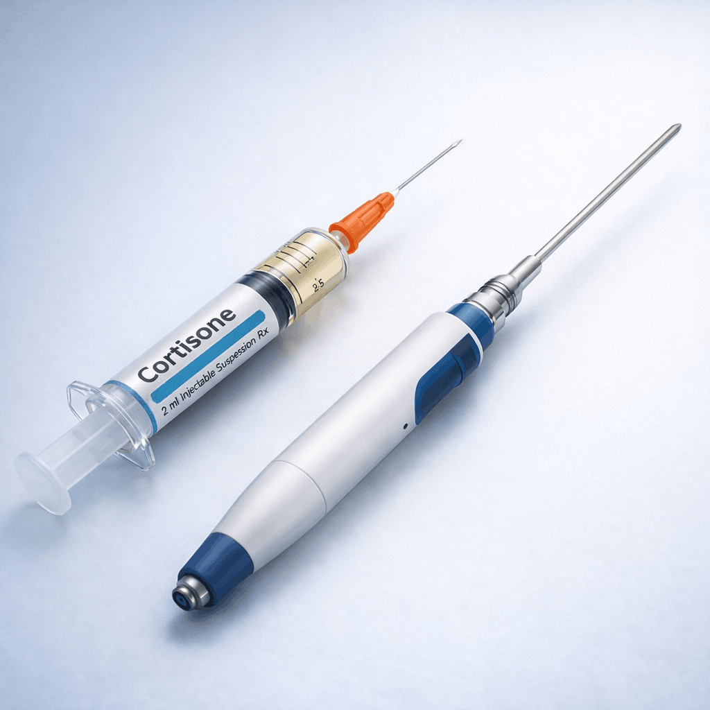 Кортикостероид и криоаблация за терапия на болката