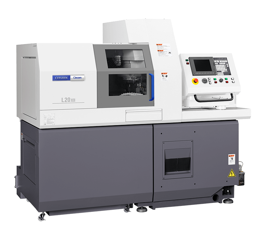 A Citizen Cincom L20XII laser welding machine with control panel.