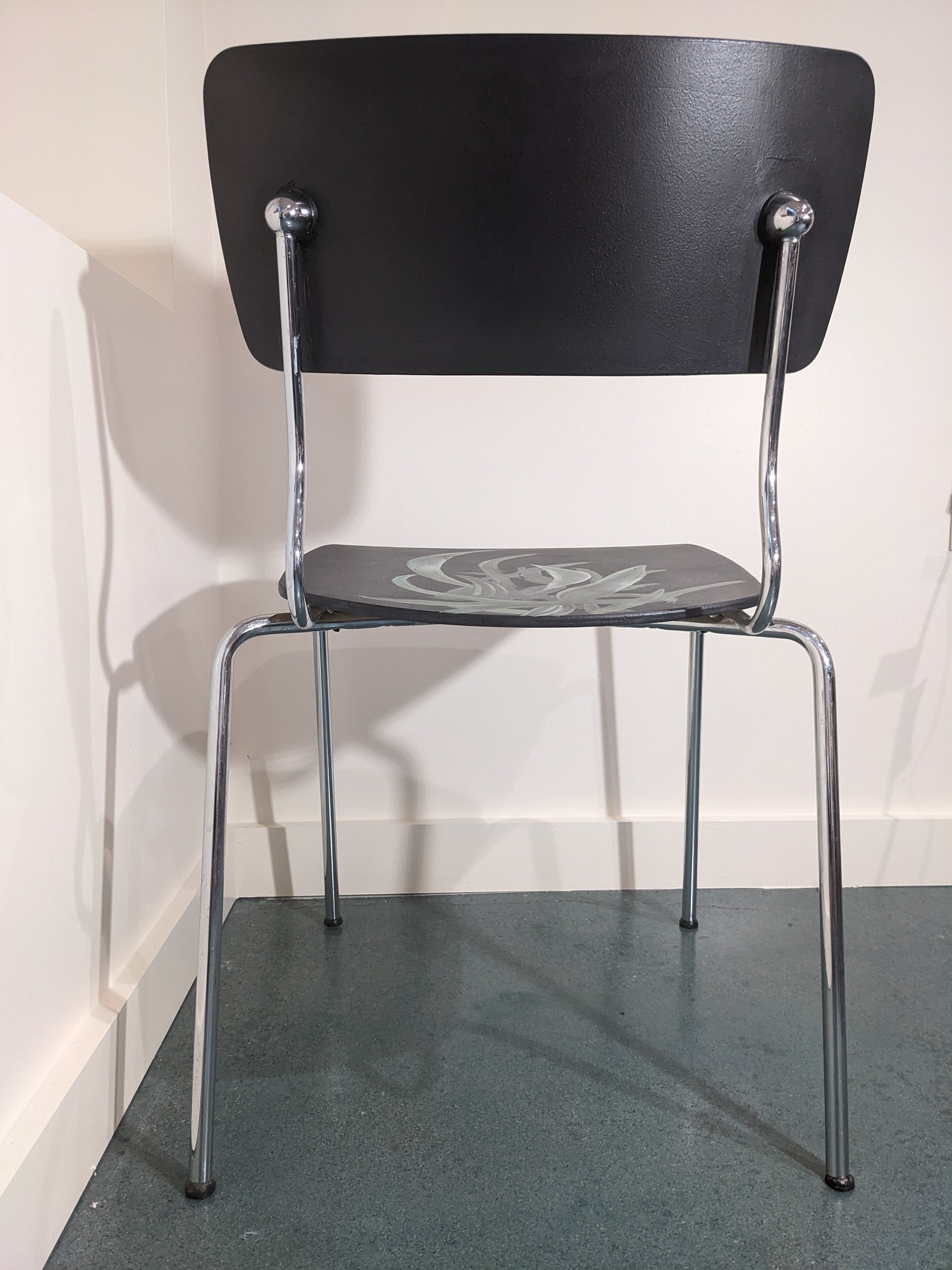 modern black dining chairs