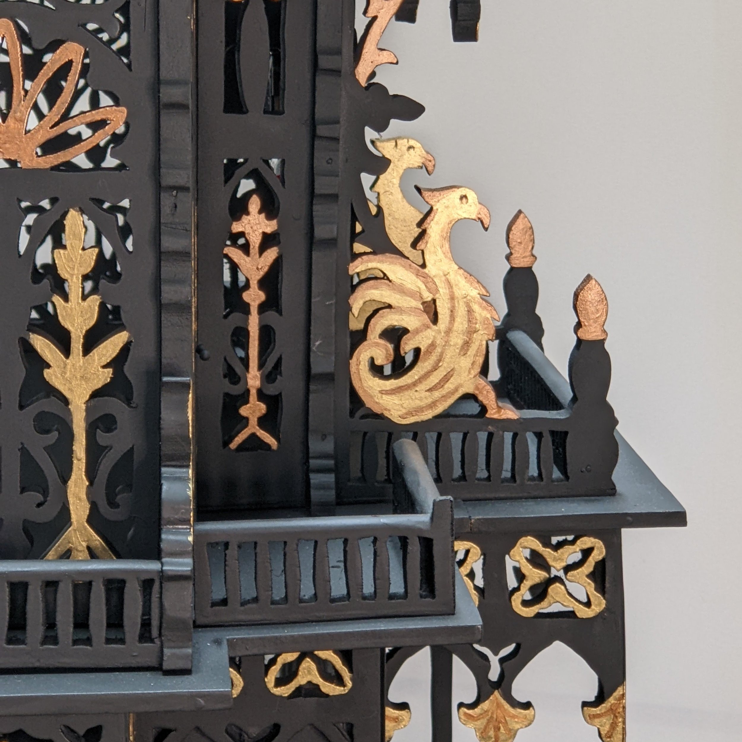 black and gold clock