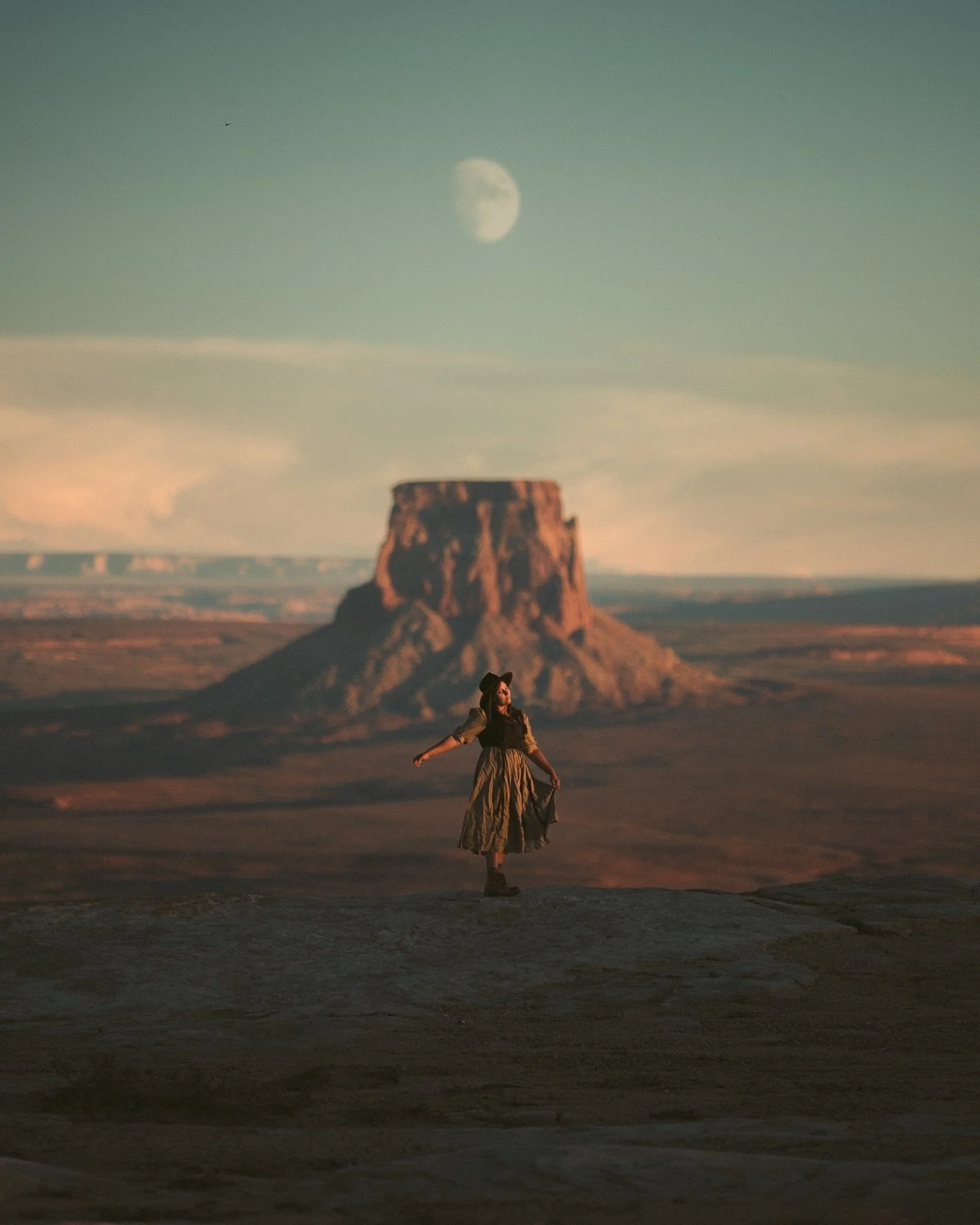 Pulling a shot from deep in the archives. I edited this about a year ago and just never posted it. Ha. The moon was photoshopped into the image, taken at the same time, but did not get the memo to line up for my shot (how rude). 

I&rsquo;m currently
