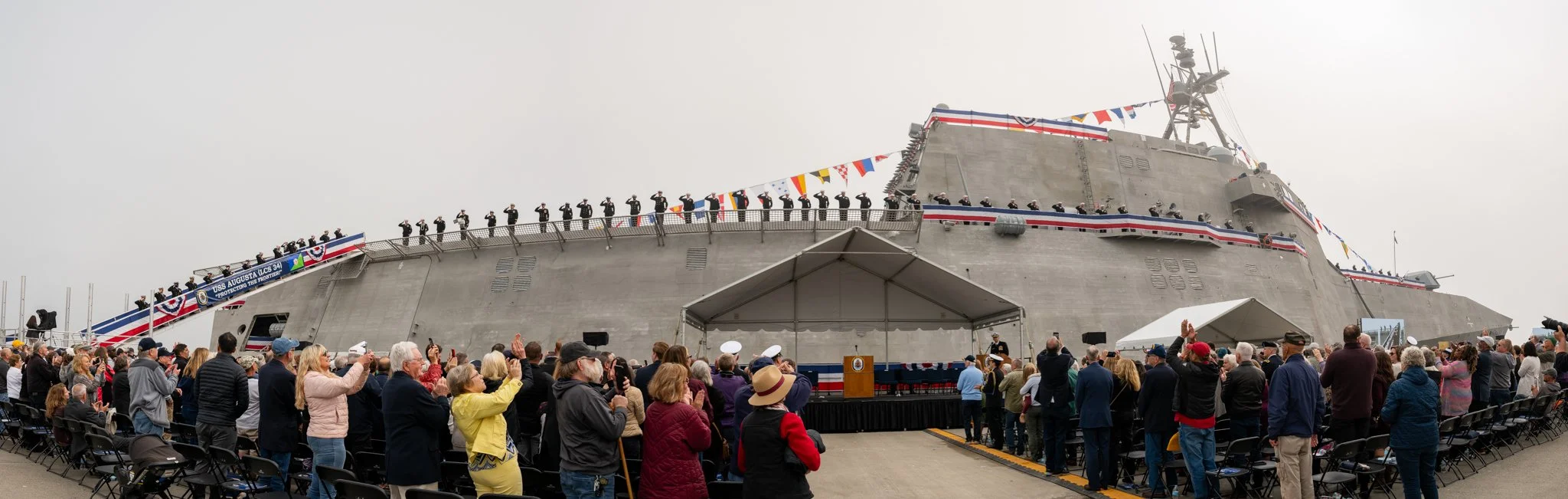 USS Augusta LCS-34 Naval Ship Commissioning Event Photography Central Maine