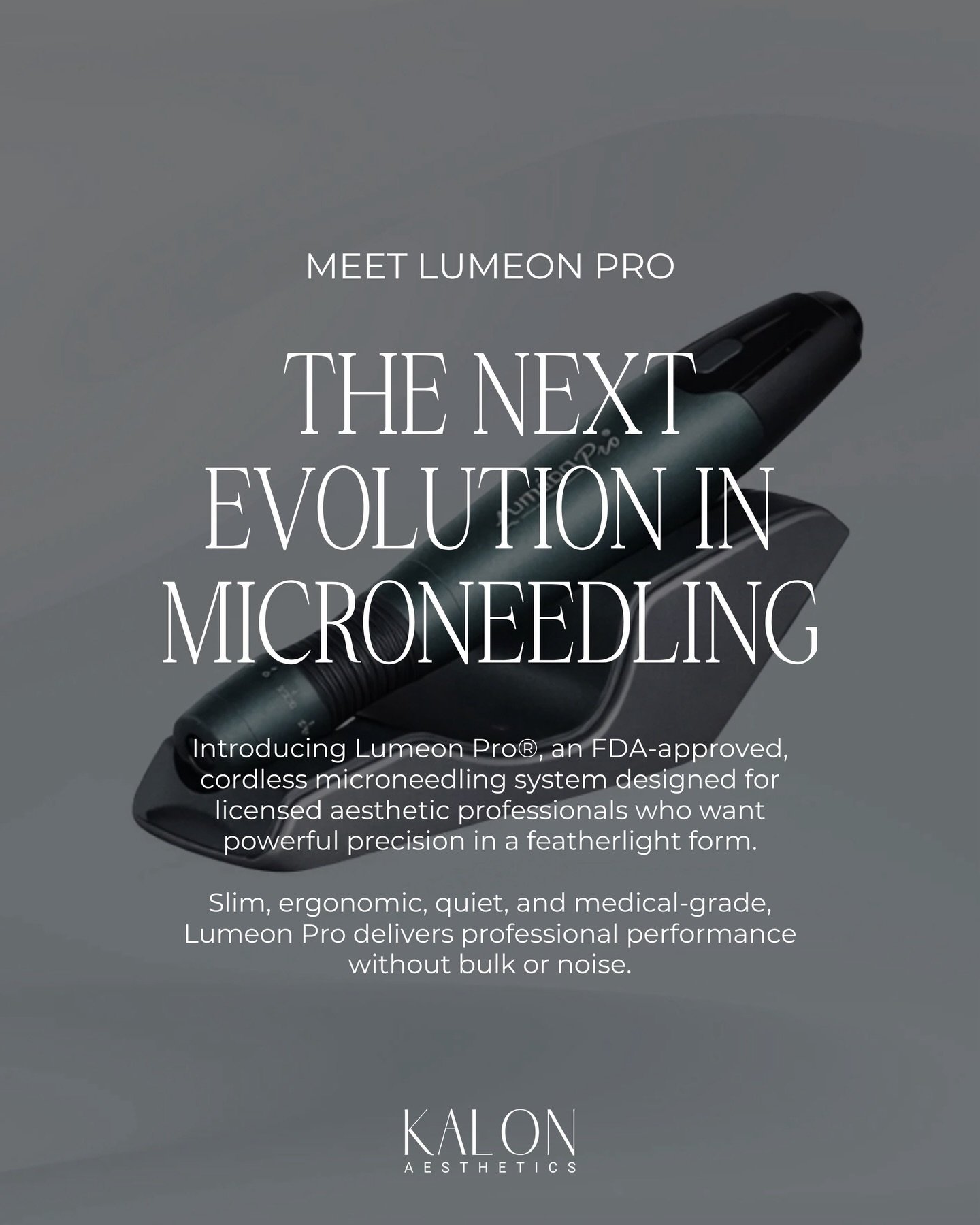There&rsquo;s no shortage of microneedling devices. What matters is which ones actually change how you treat and how your practice performs.

Lumeon Pro is designed with that in mind: cordless control, adjustable depth, multiple speeds, minimal consu