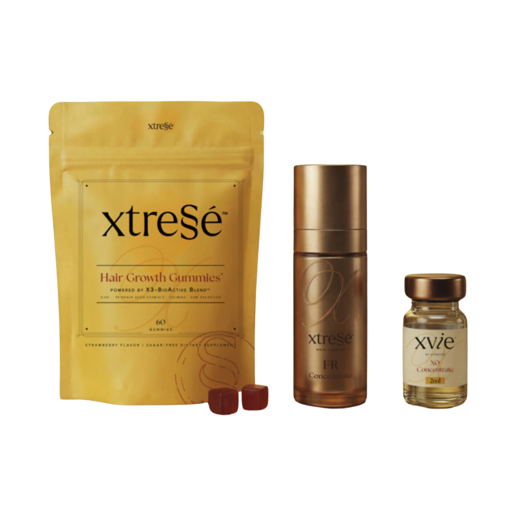 XTRESSE Dermatologist developed NAD+ hair therapy gummies