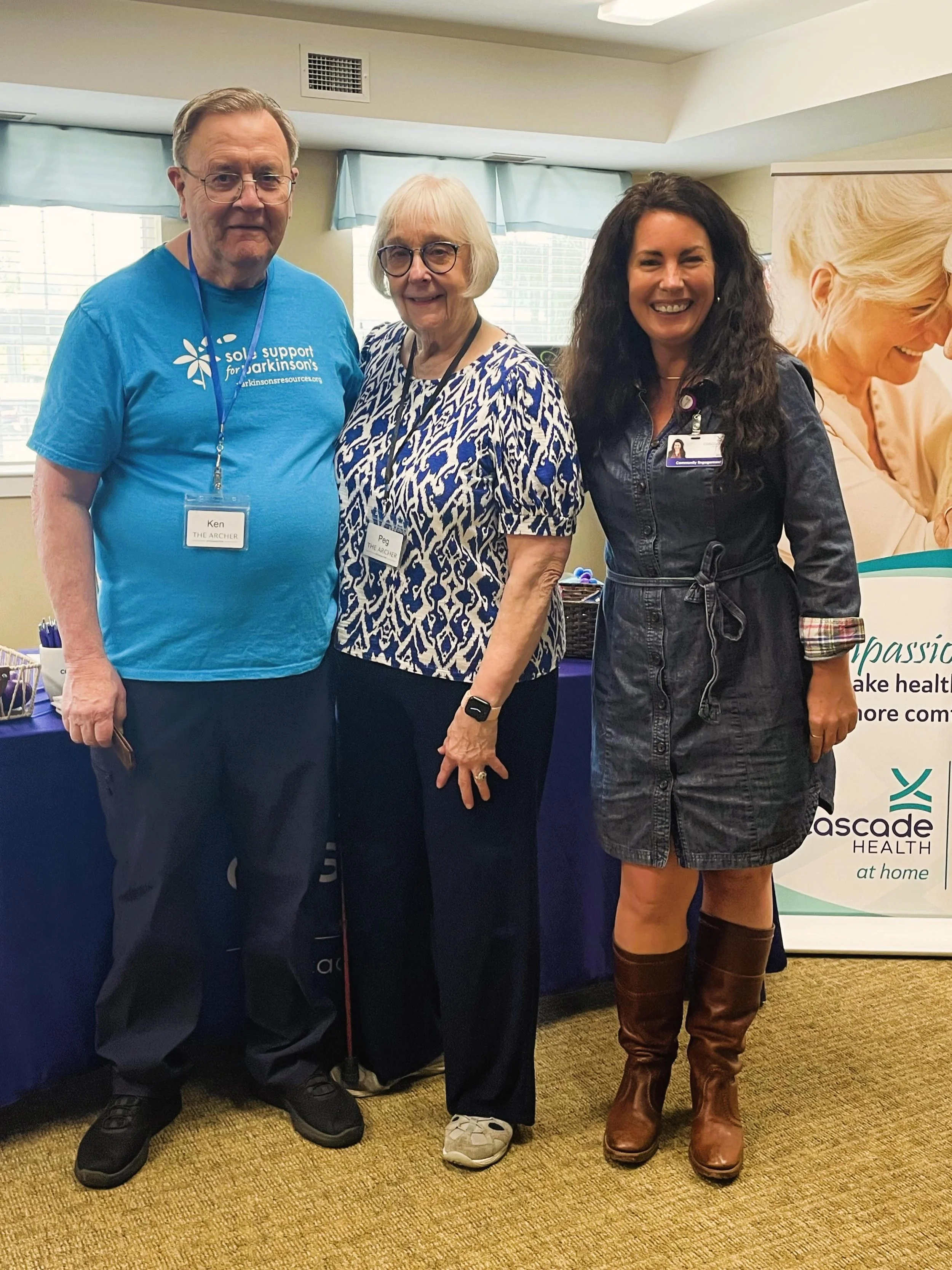 🫐 We had a great time at The Archer of Crescent Park&rsquo;s Blueberry Wellness Fair this weekend, sharing information about Cascade Health and color-coordinating with community partners like @parkinsonsresourcesoregon.

#seniorliving #assistedlivin