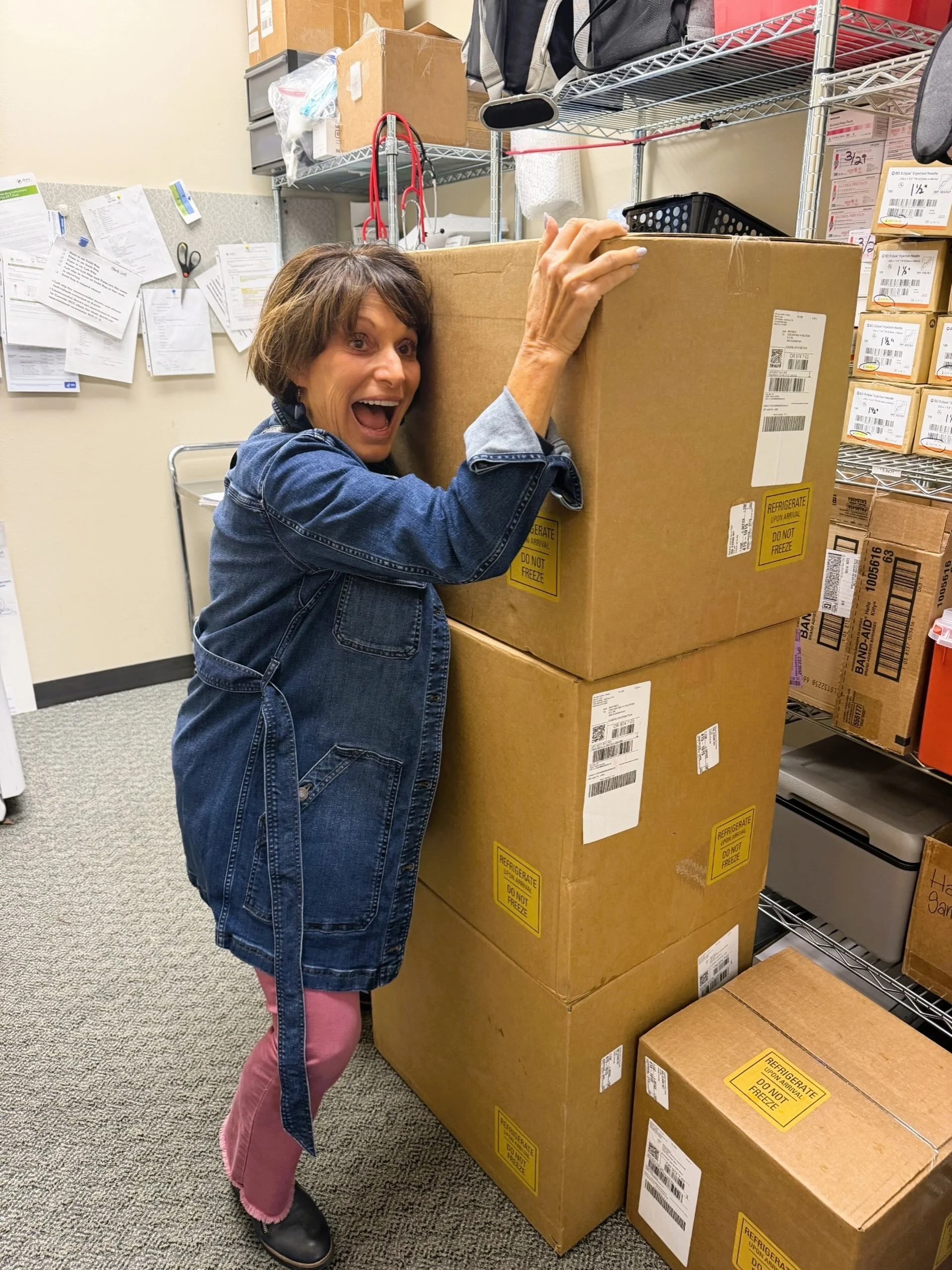 What makes our wellness nurses&rsquo; day? Flu vaccines! Our shipment just arrived, and Wellness Coordinator Karen Knowlton is over the moon. Now we&rsquo;re ready to deliver flu shots at local employers, helping keep Lane County&rsquo;s workforce he