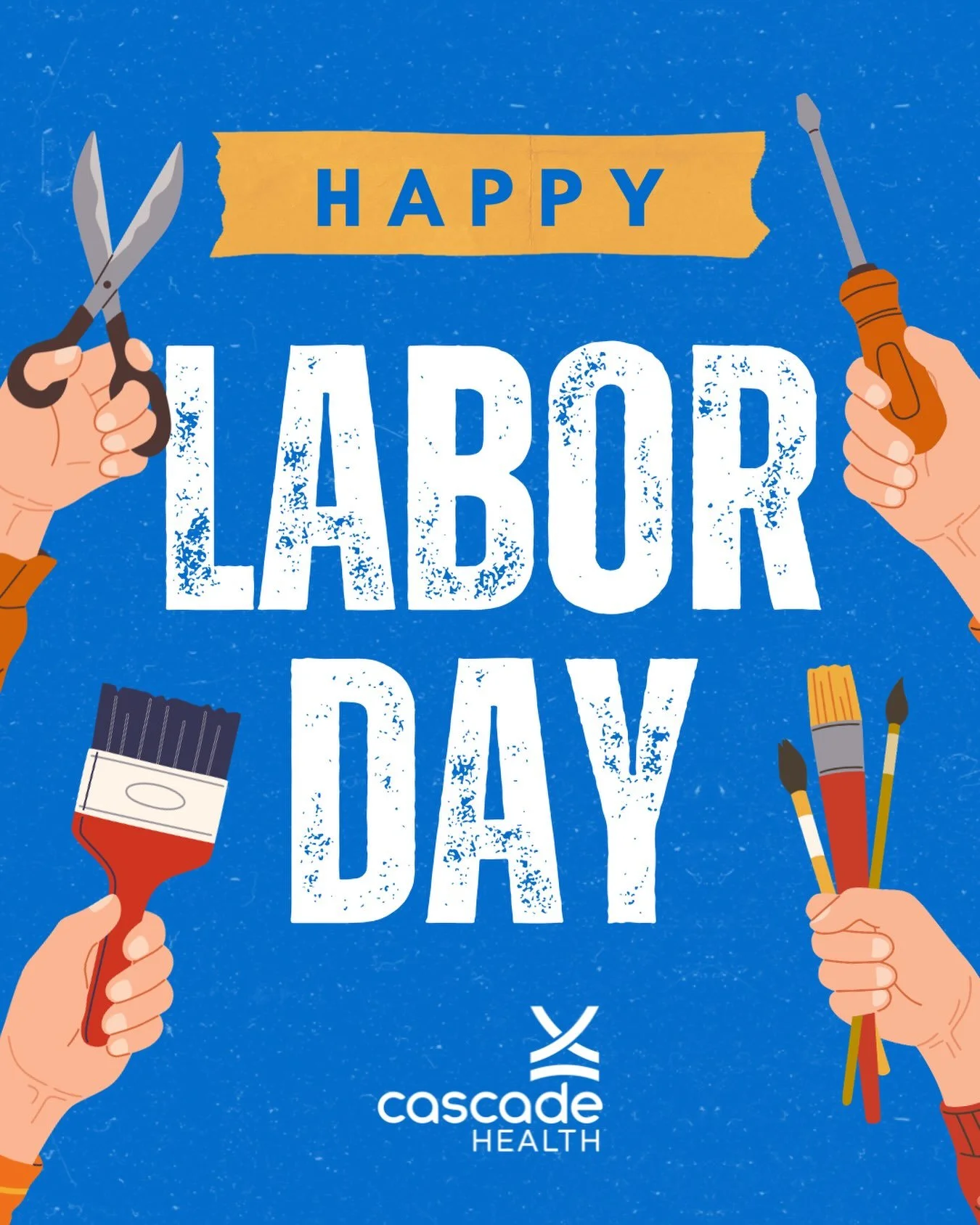 Happy Labor Day from all of us at Cascade Health! From preventing workplace injuries to treating them when they happen, Cascade Occupational Health makes sure workers stay healthy and safe - so that they&rsquo;re feeling great for today&rsquo;s barbe