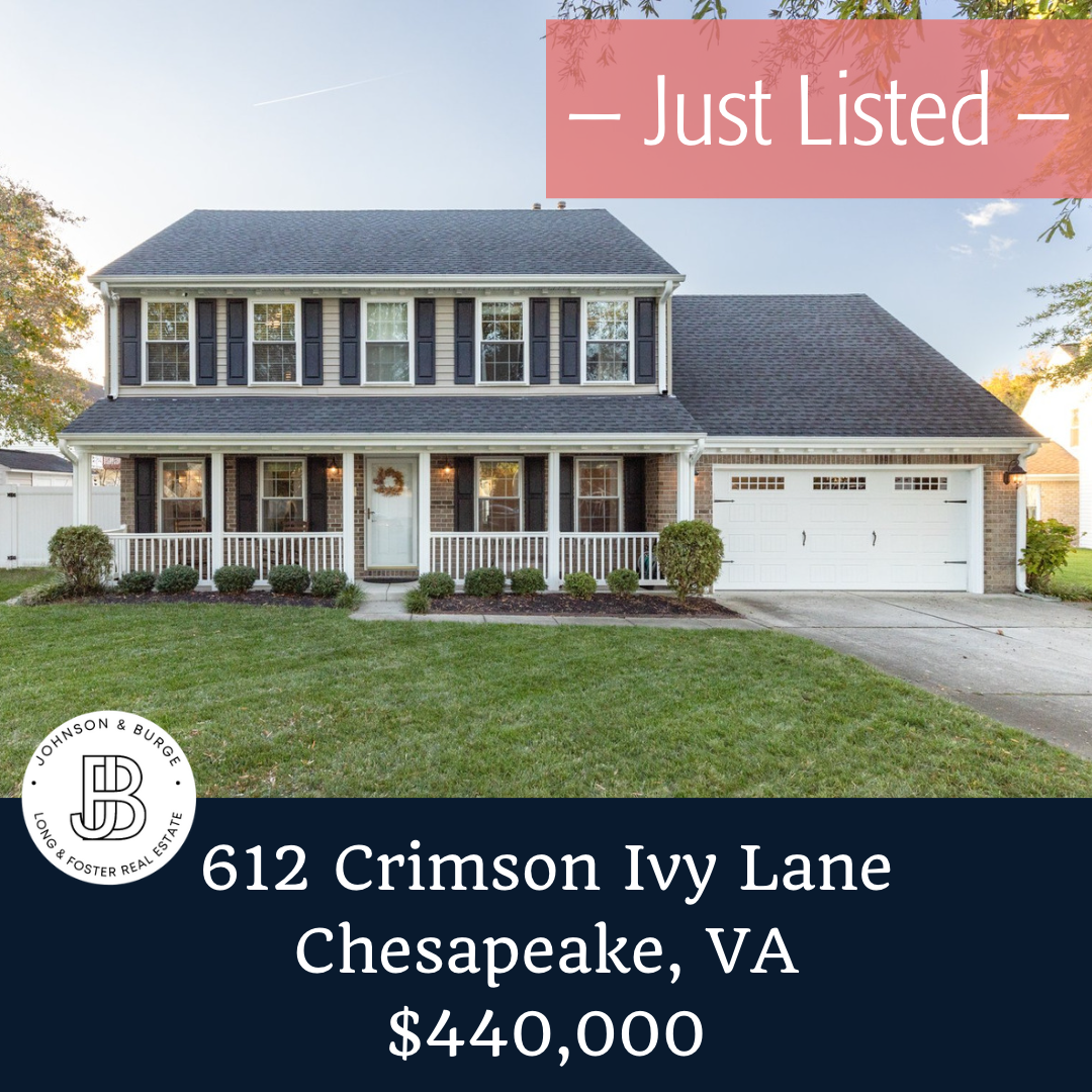 FOR SALE 612 Crimson Ivy Lane, Chesapeake, VA — Johnson and Burge Real