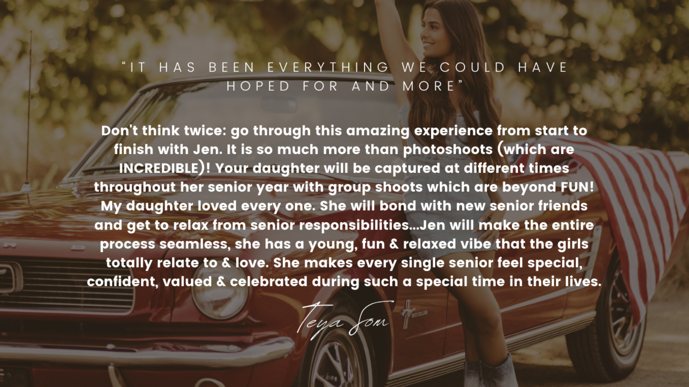  standout senior rep program testimonial 