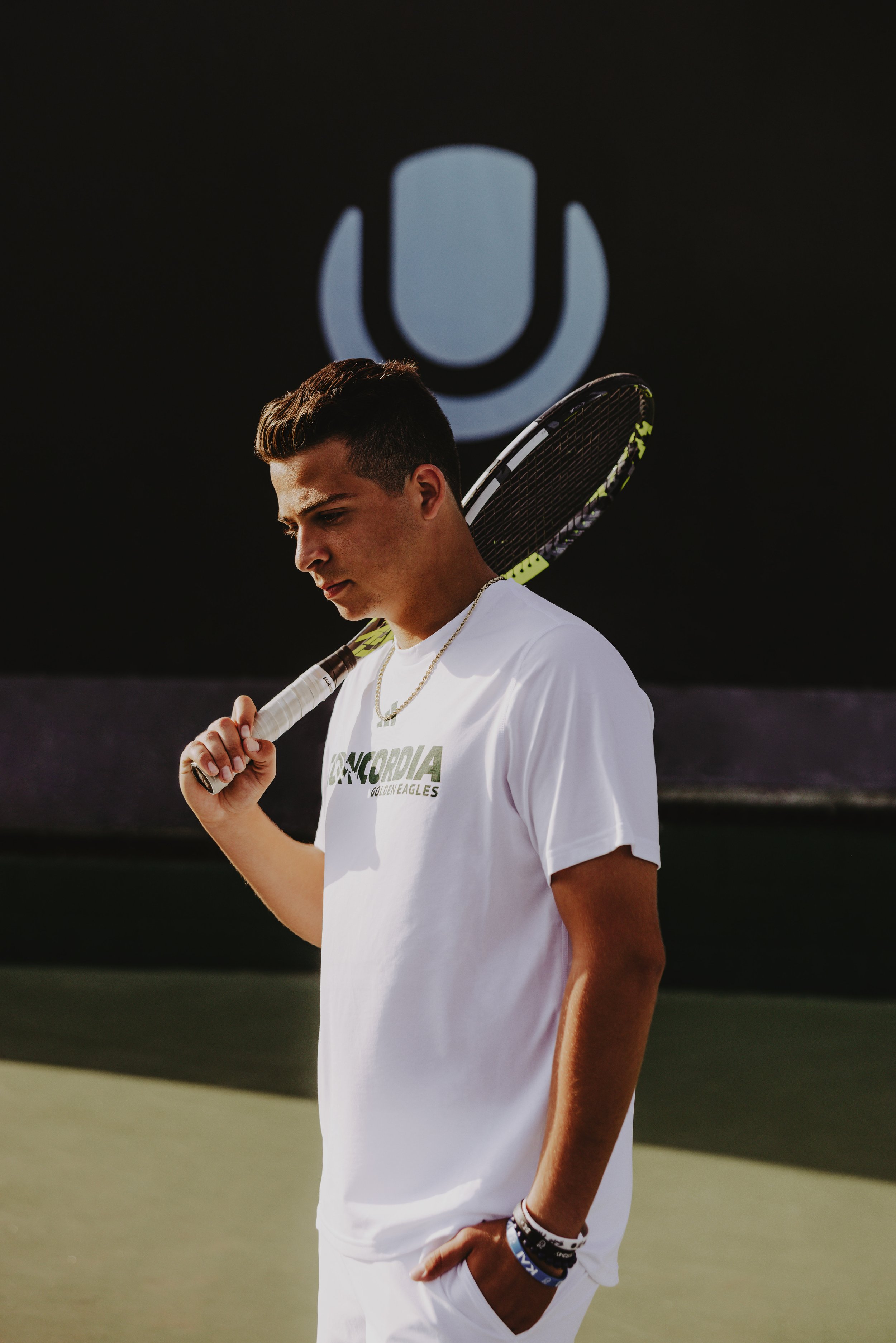  athlete senior boy poses 