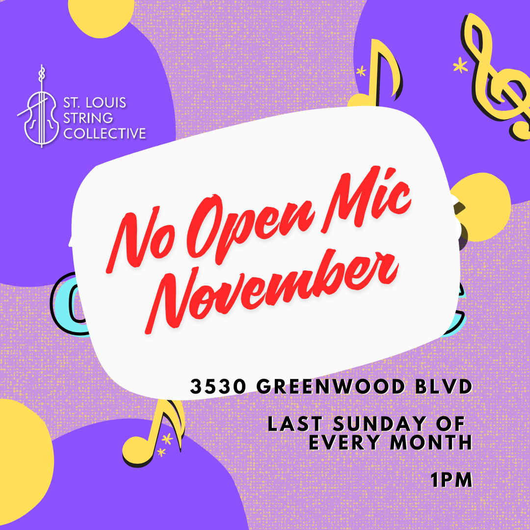 No Open Mic in November