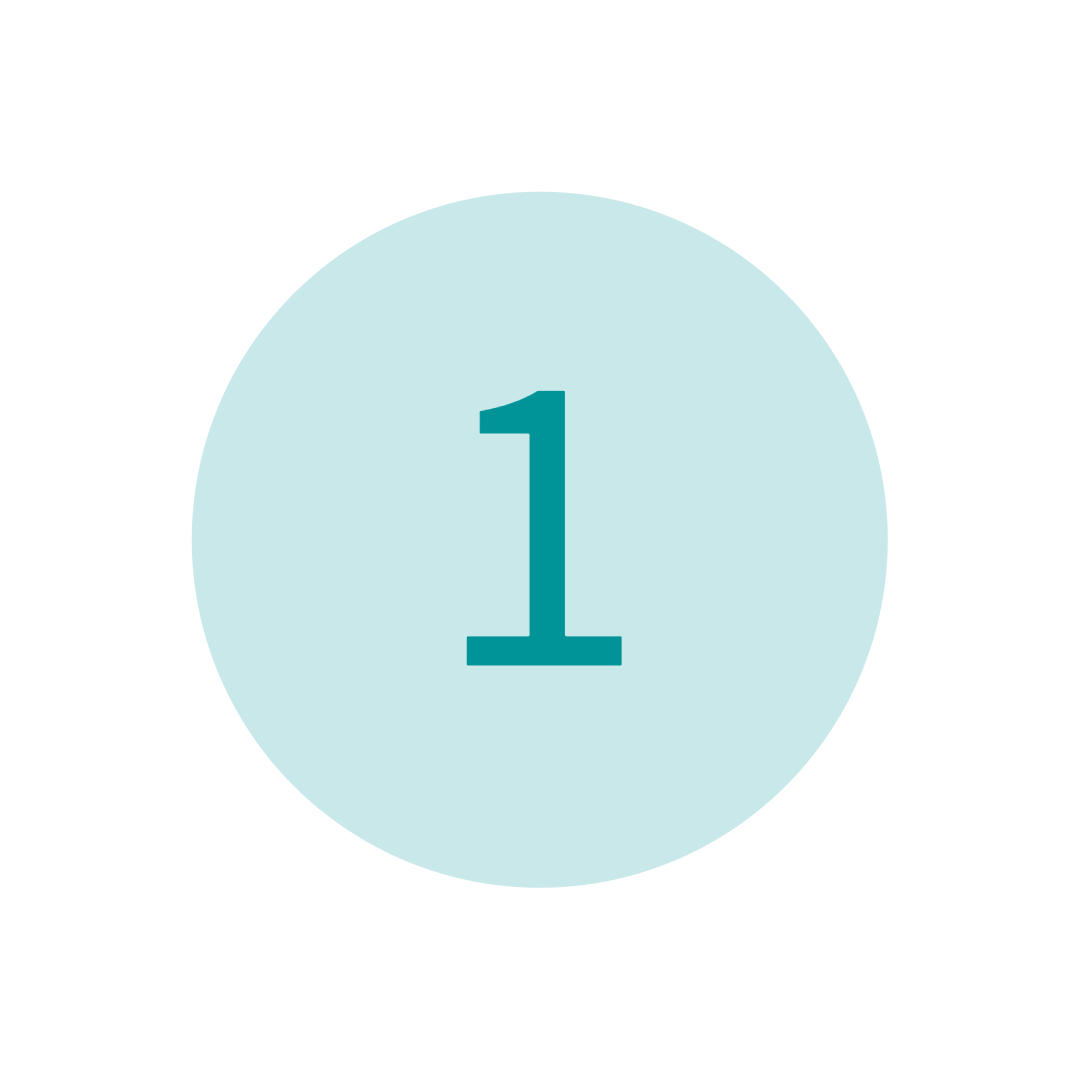number 1 in a circle