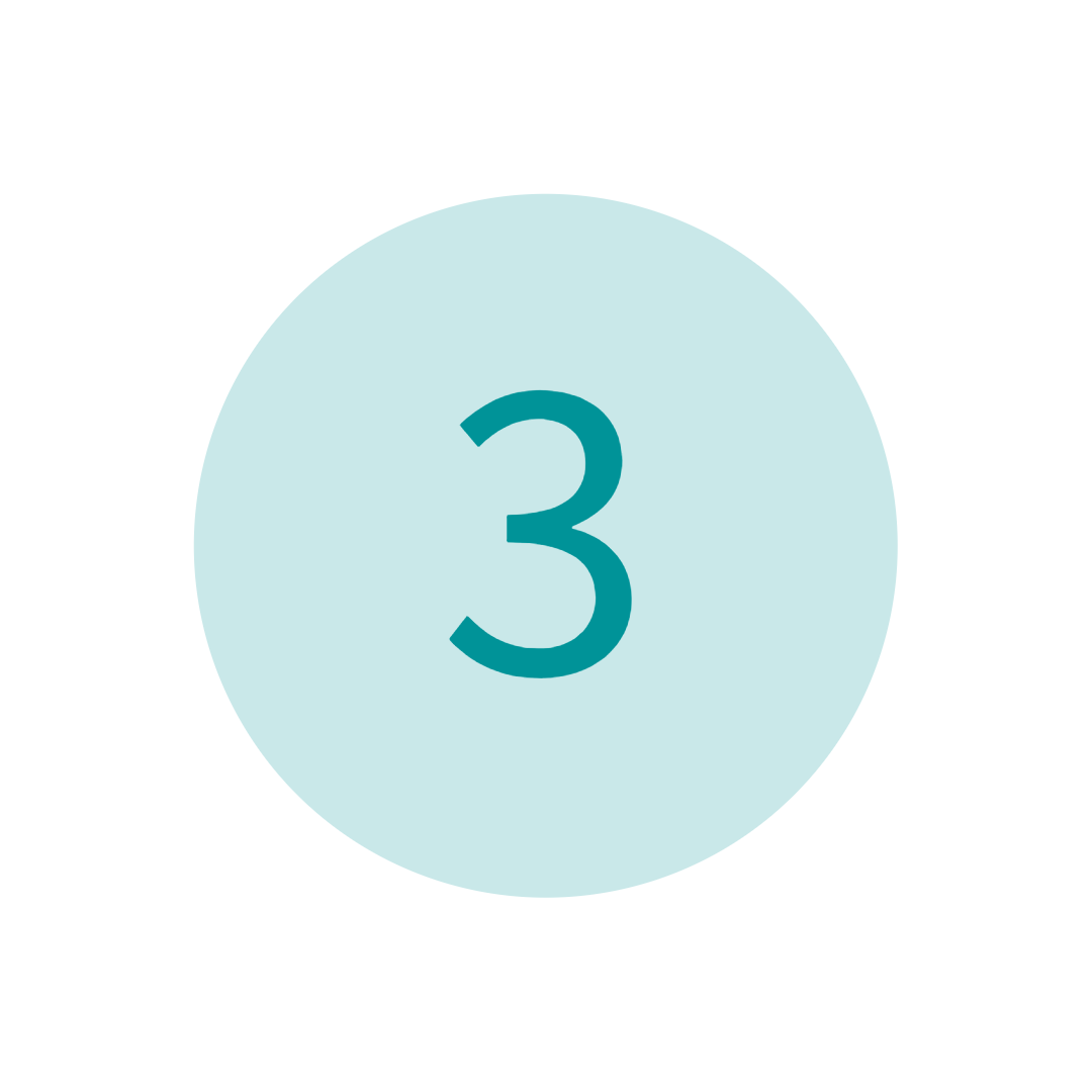 number 3 in a circle