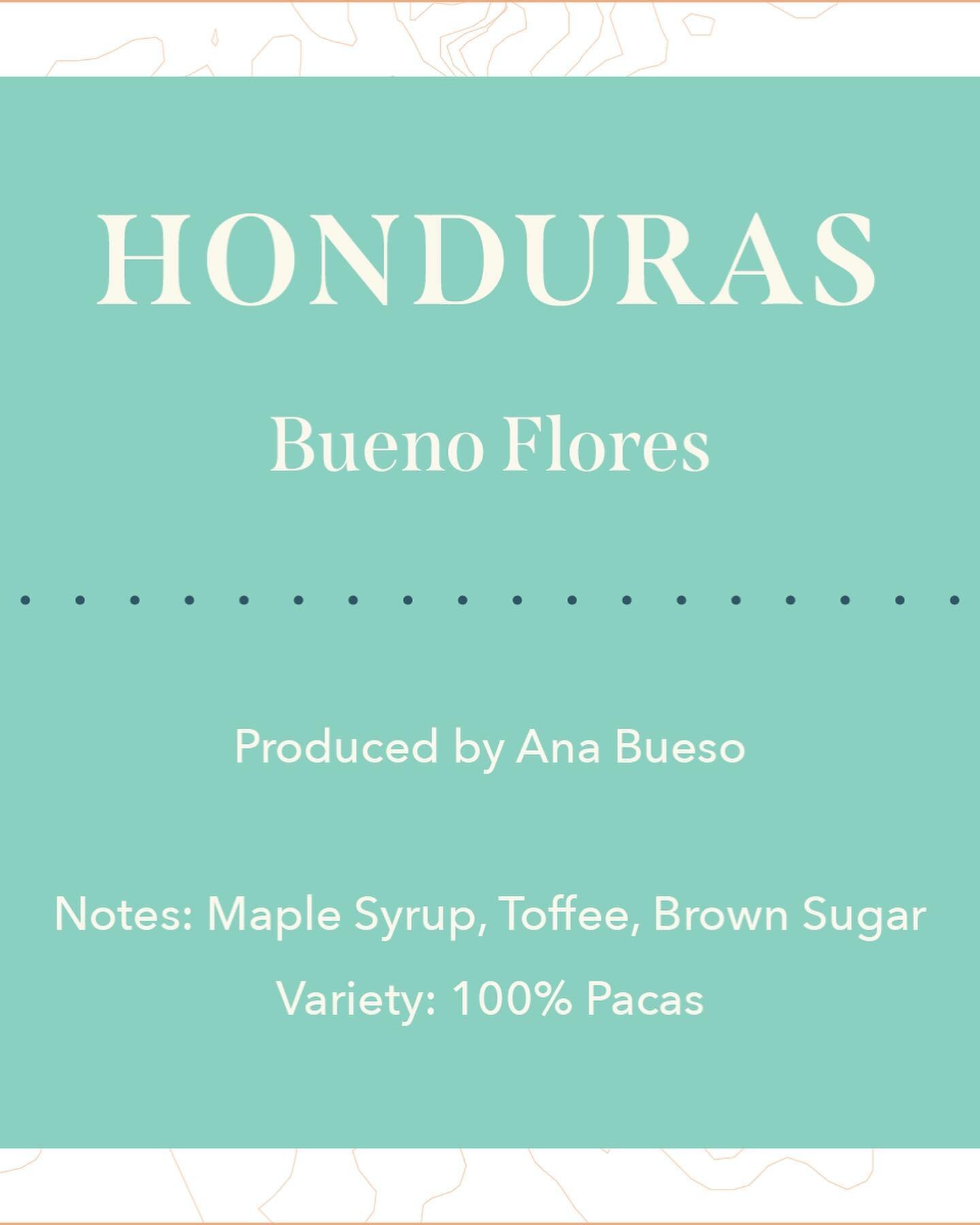 New coffee alert! This is from Honduras and a new producer we are working with this year. In an effort to get more women producers in the mix we&rsquo;ve added Ana Bueso&rsquo;s coffee to the lineup. She is a scientist by trade and has been in coffee