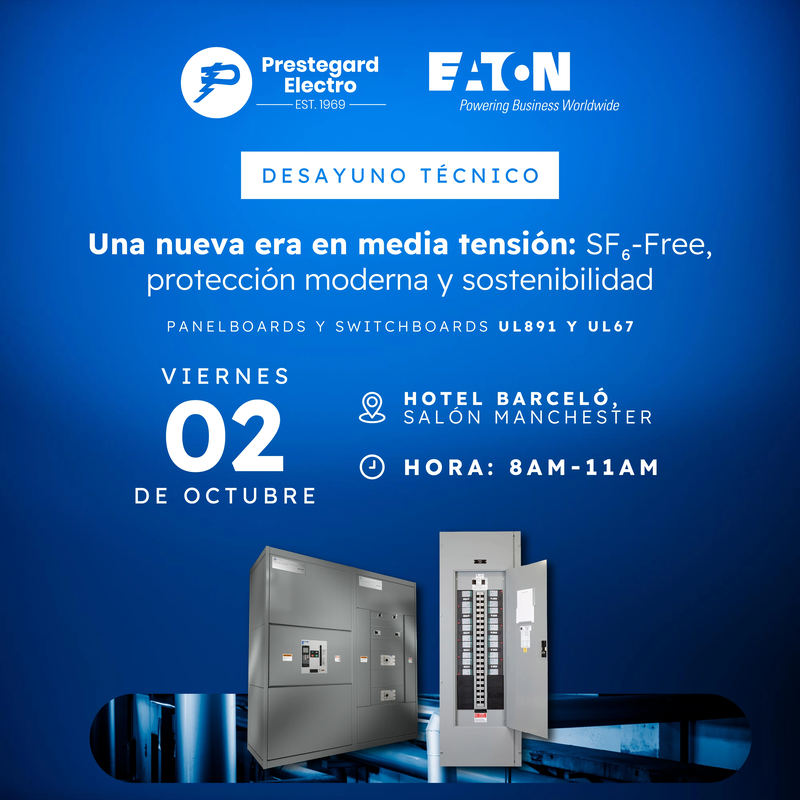 Una nueva era en media tensión: SF₆-Free, protección moderna y sostenibilidad y Panelboads y Switchboards UL891 y UL67