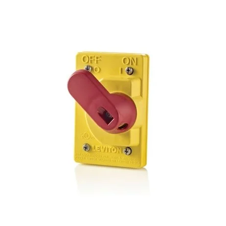 Cubierta de interruptor de palanca impermeable Wetguard, NEMA 4, 4X, 12IEC IP66 COVER-S Leviton
