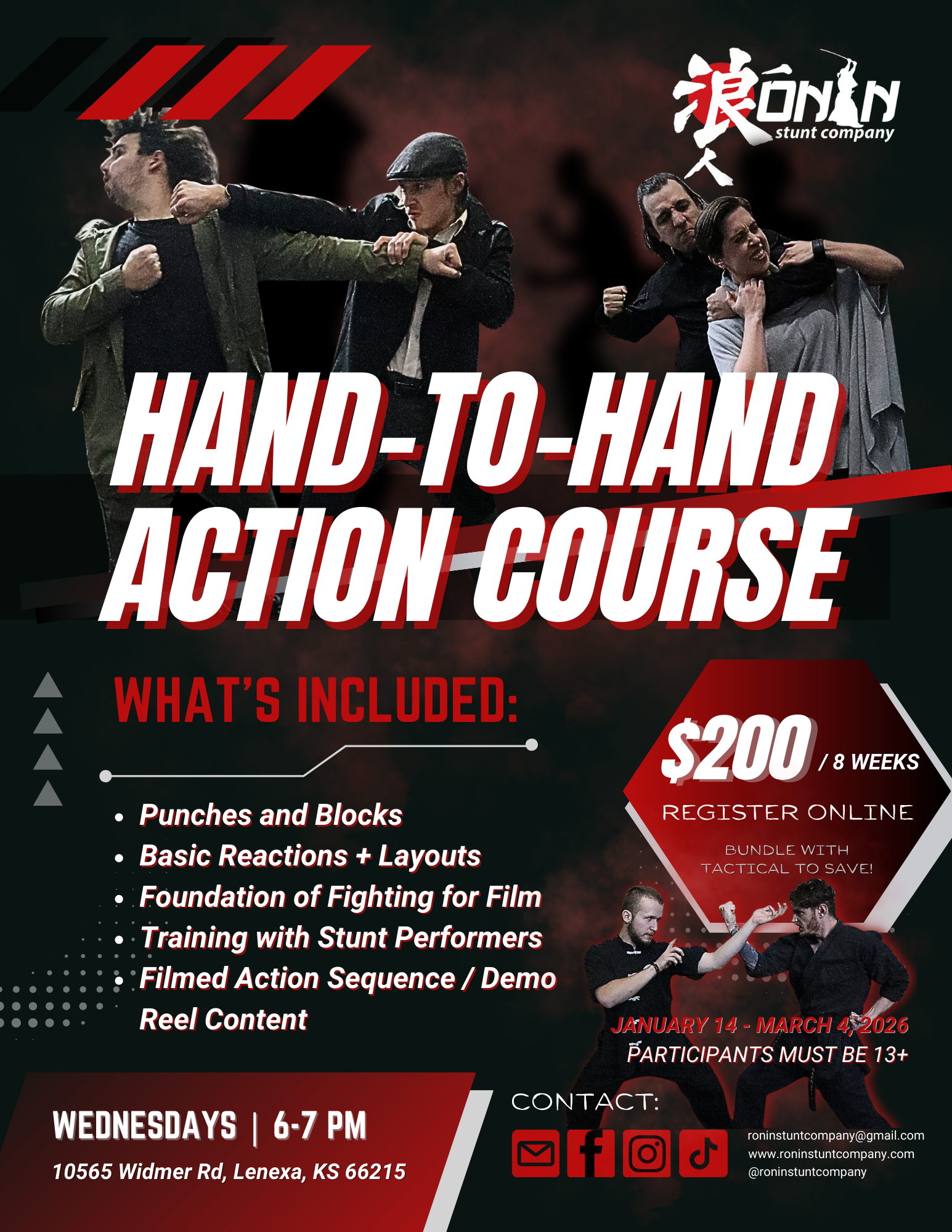 Hand-to-Hand Action Course - Spring 2026