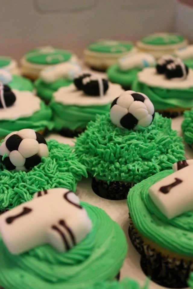 Soccer Cupcakes