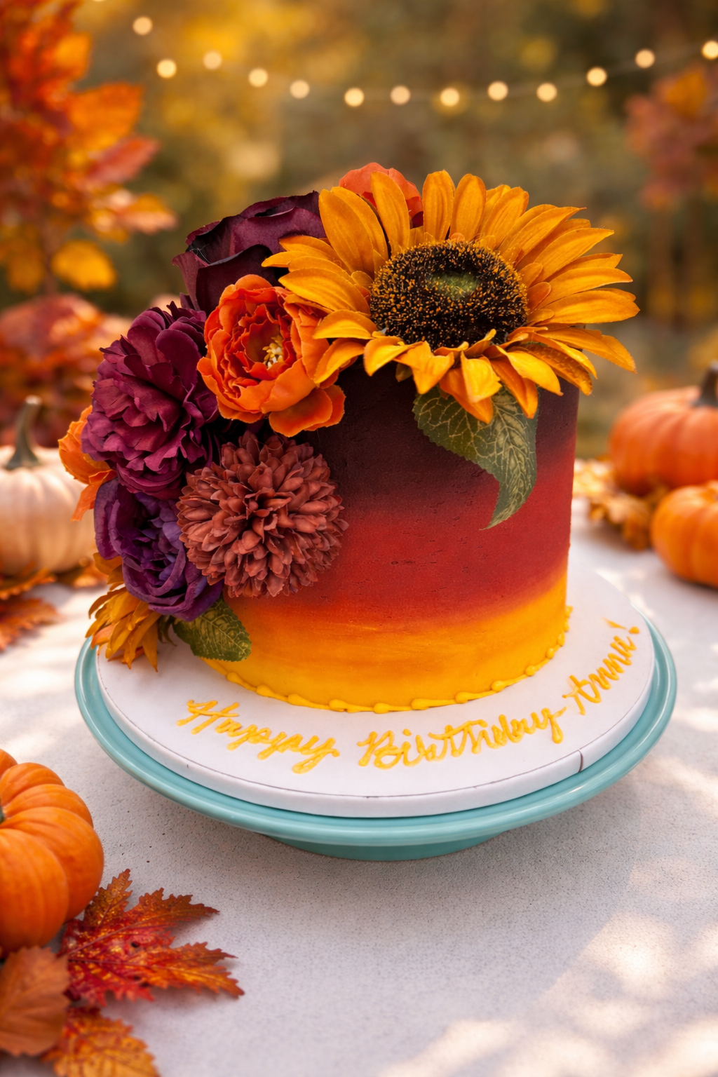 Fresh flower cake