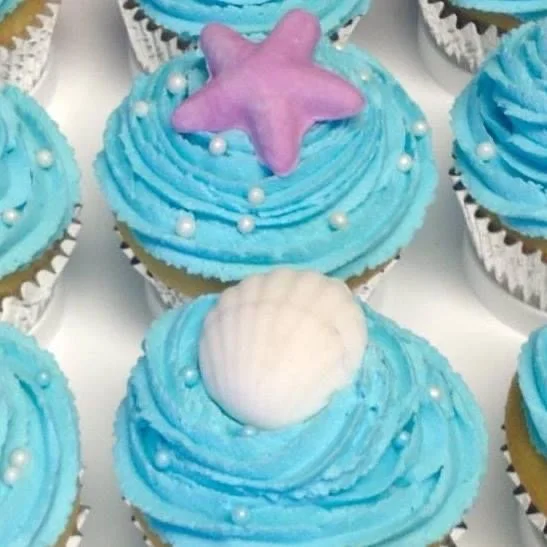 Sea Shell Cupcakes