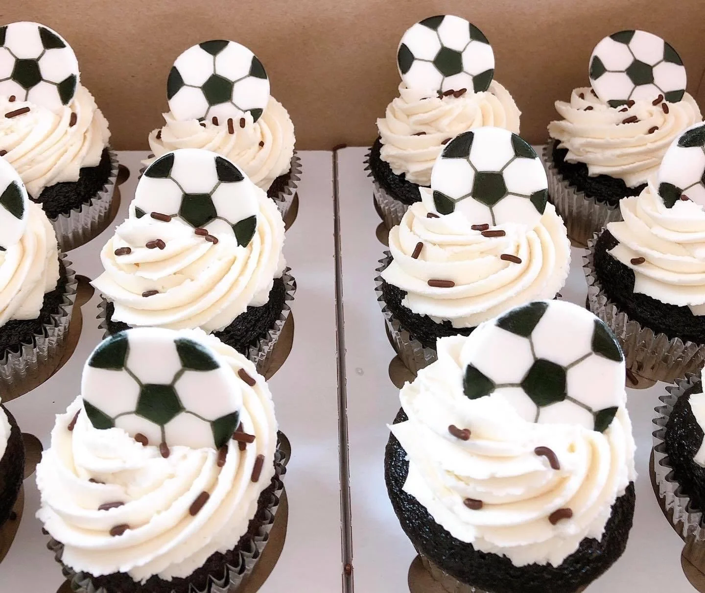 Soccer Cupcakes
