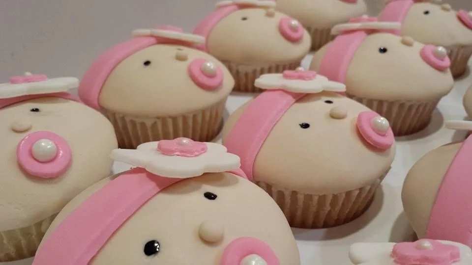 Baby Girl Shower Cupcakes