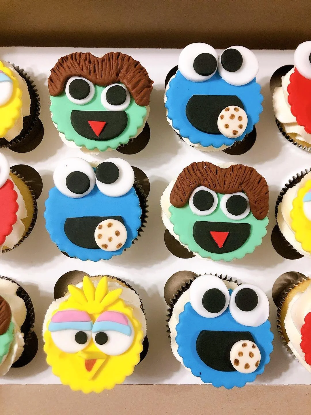 Sesame street cupcakes