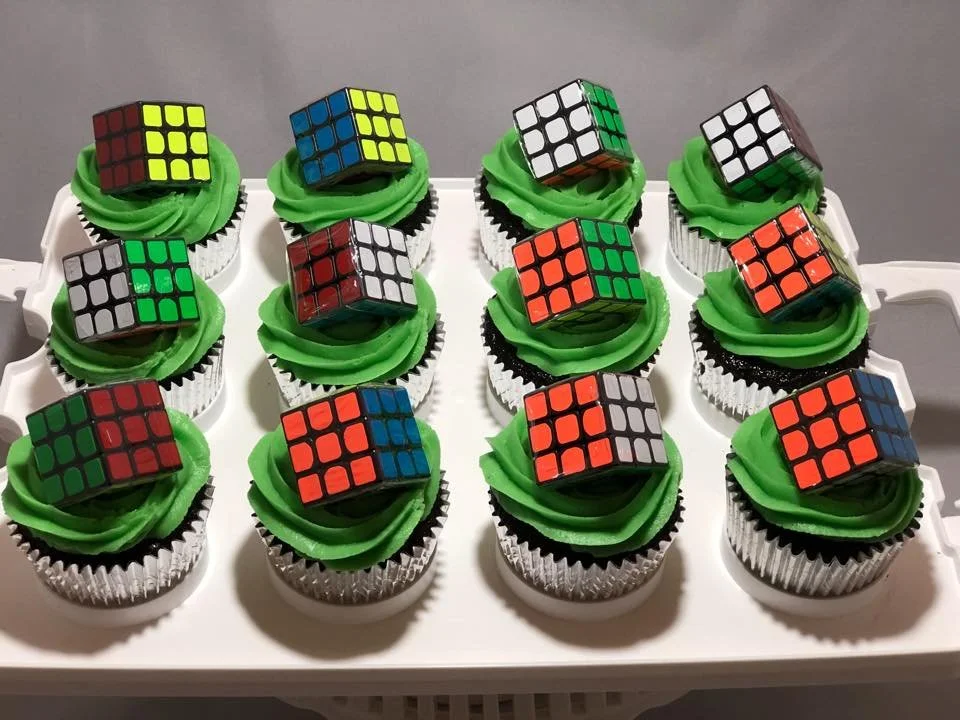 Rubik's cube Cupcakes