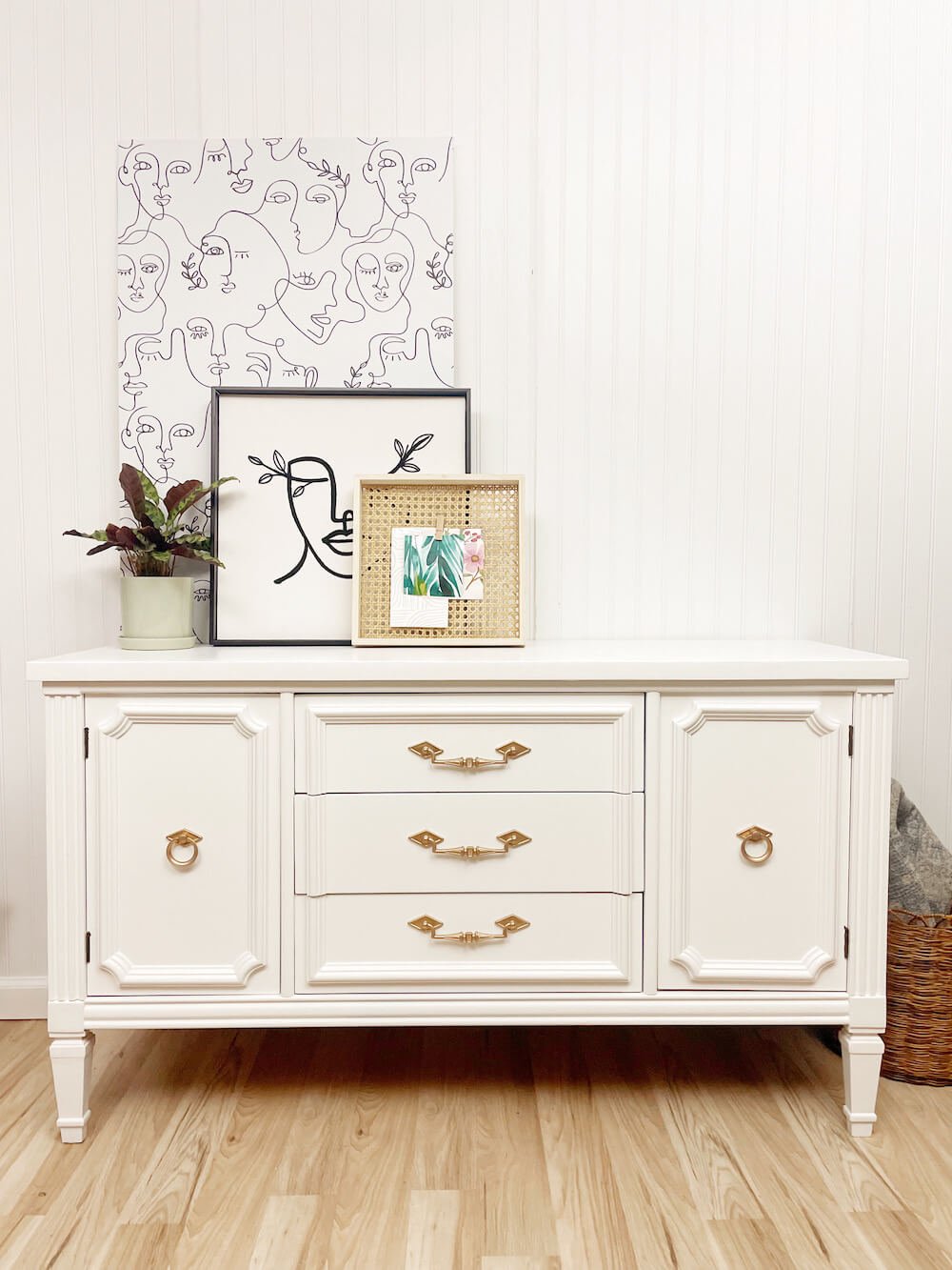 Vintage Bassett Buffet Credenza Sideboard — Lucky Furniture Co.