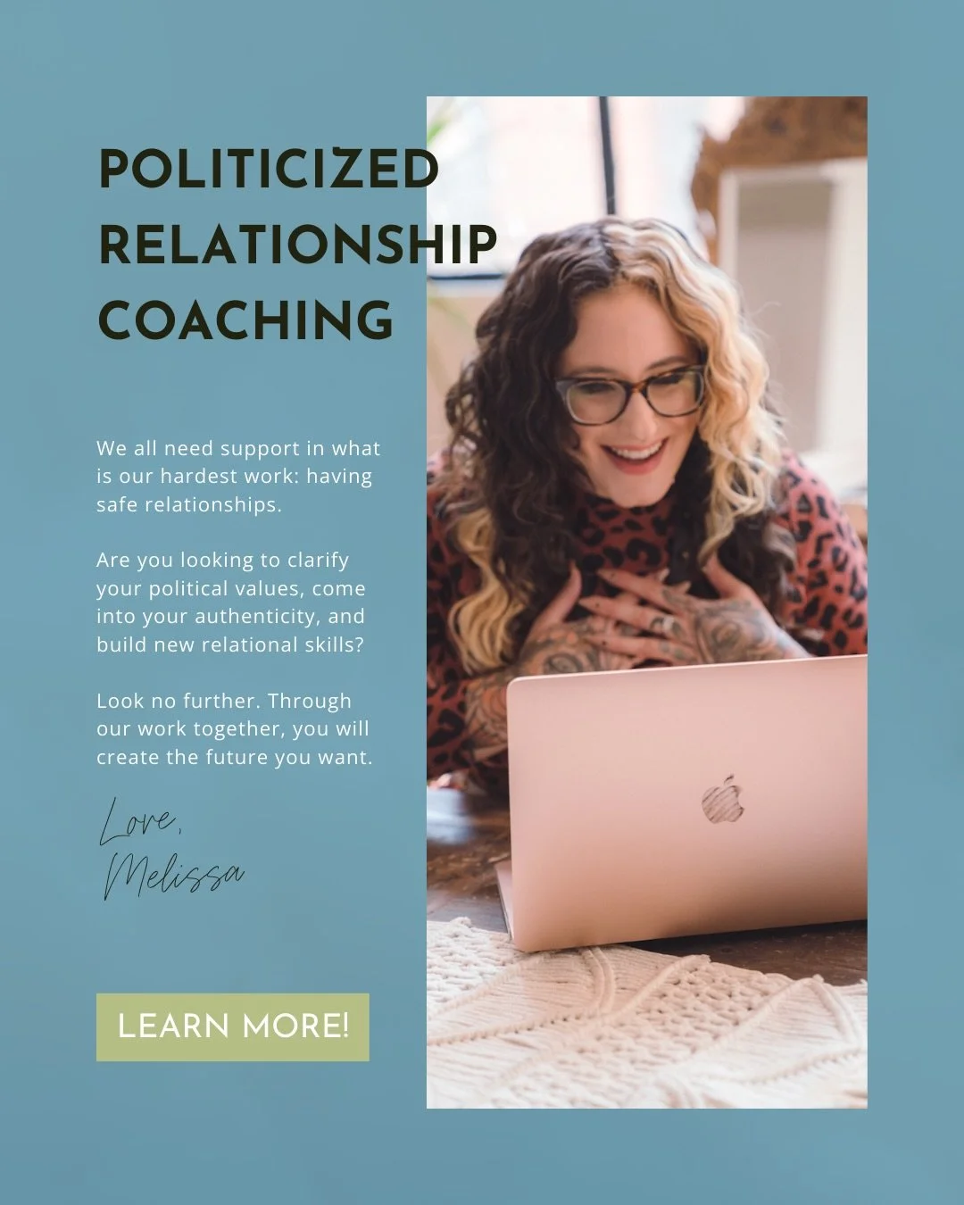 In my work as a relationship coach, I connect with clients on where they struggle the most: their connections with other people. Together, we explore some important questions: What do you value? How are you living out of alignment with those values? 