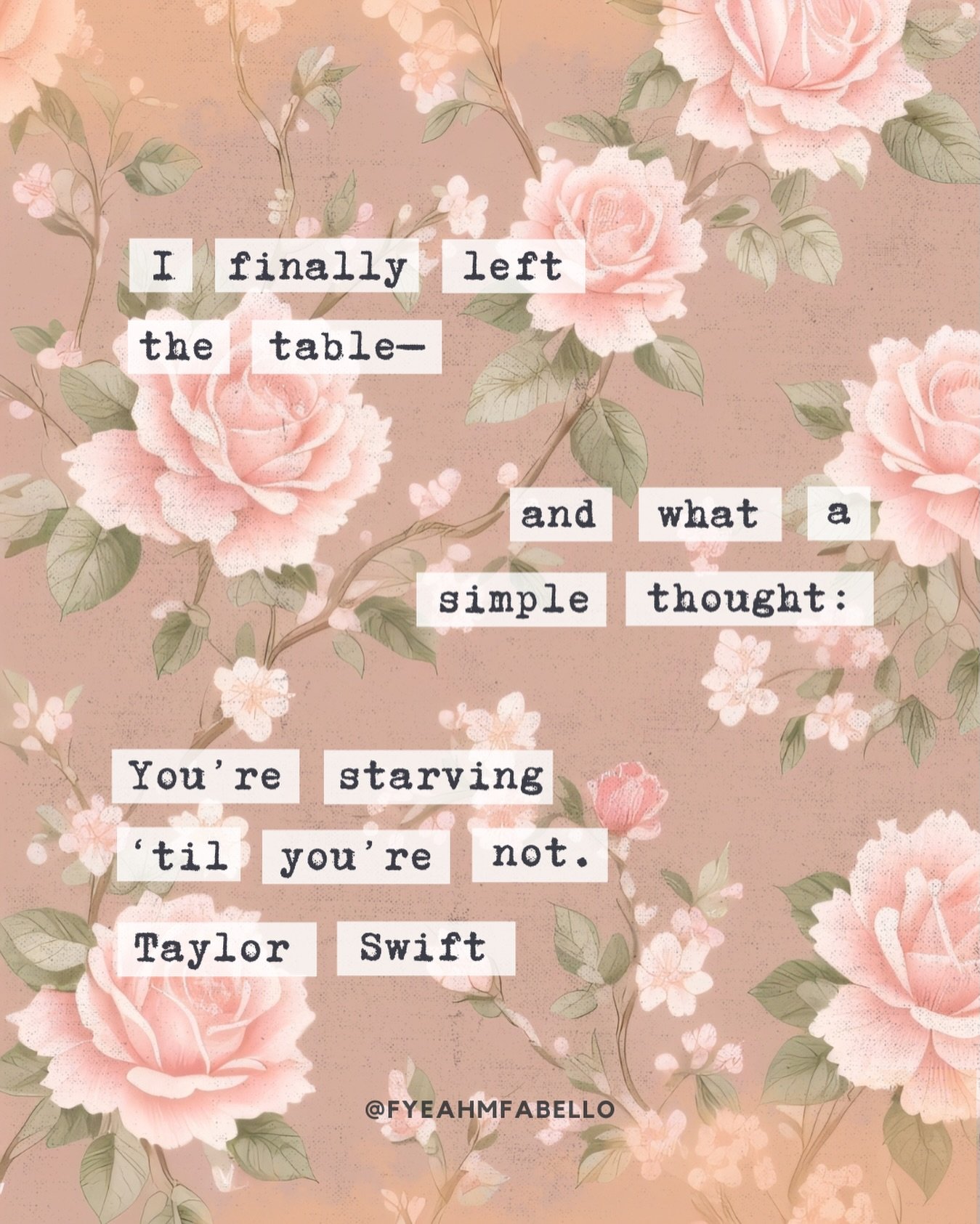 My vibe for 2026: leaving all of the tables that aren&rsquo;t offering me nourishment. 🙏🏼