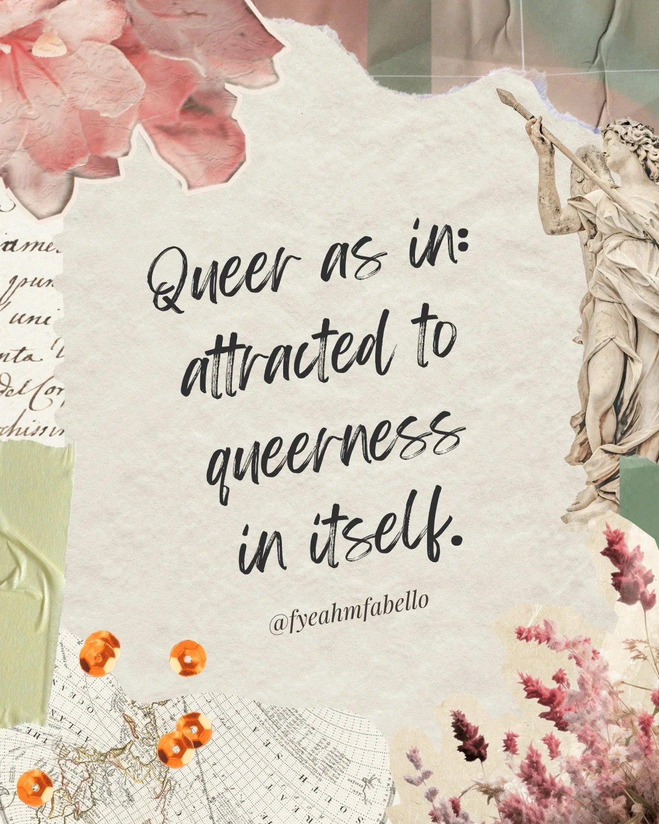 I wanted to write a long, nuanced caption for this post because it&rsquo;s something I&rsquo;ve been thinking about for a long time: queer attraction not as in &ldquo;I&rsquo;m a woman who is attracted to women,&rdquo; although that&rsquo;s a part of