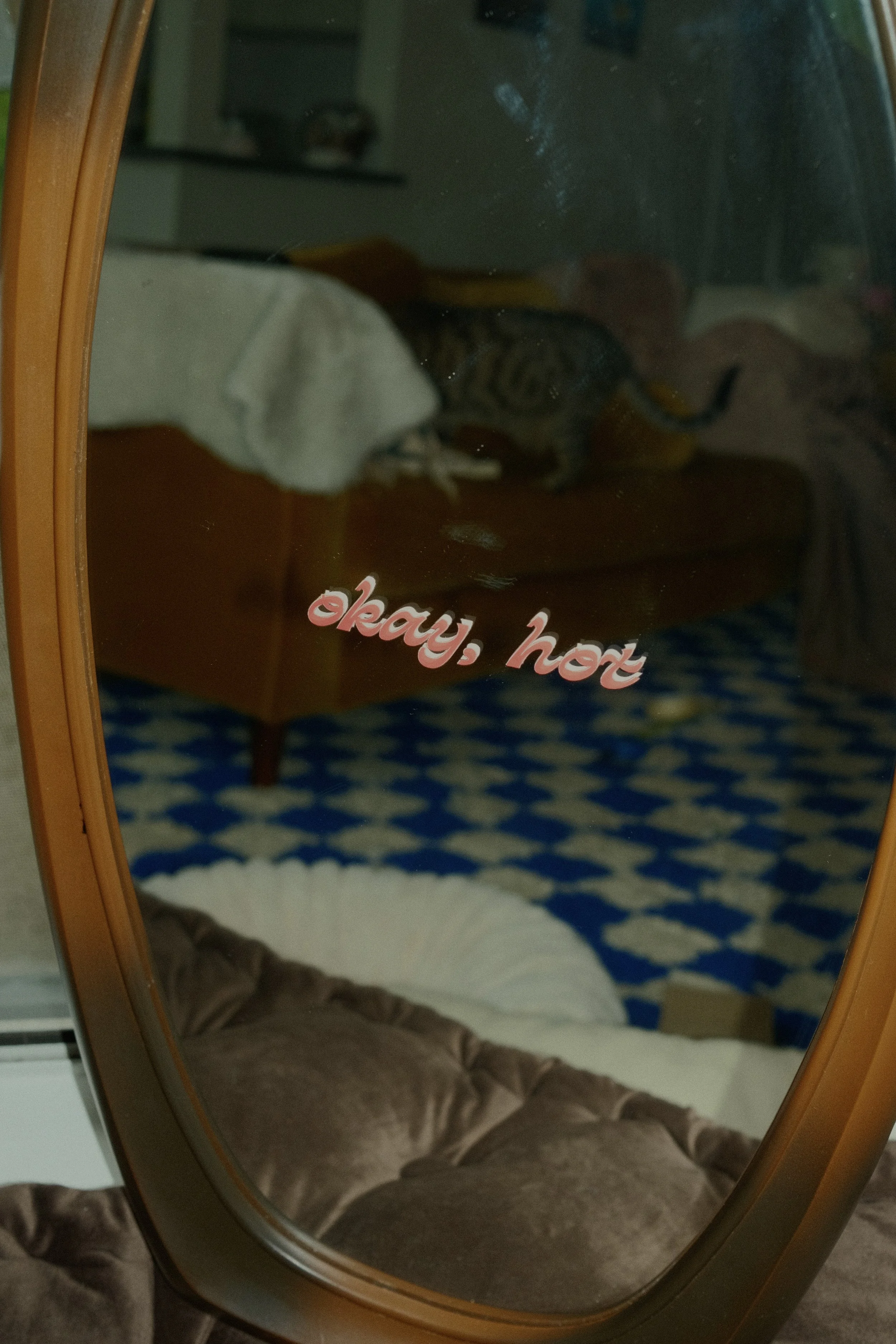 Okay, Hot Brown Mirror