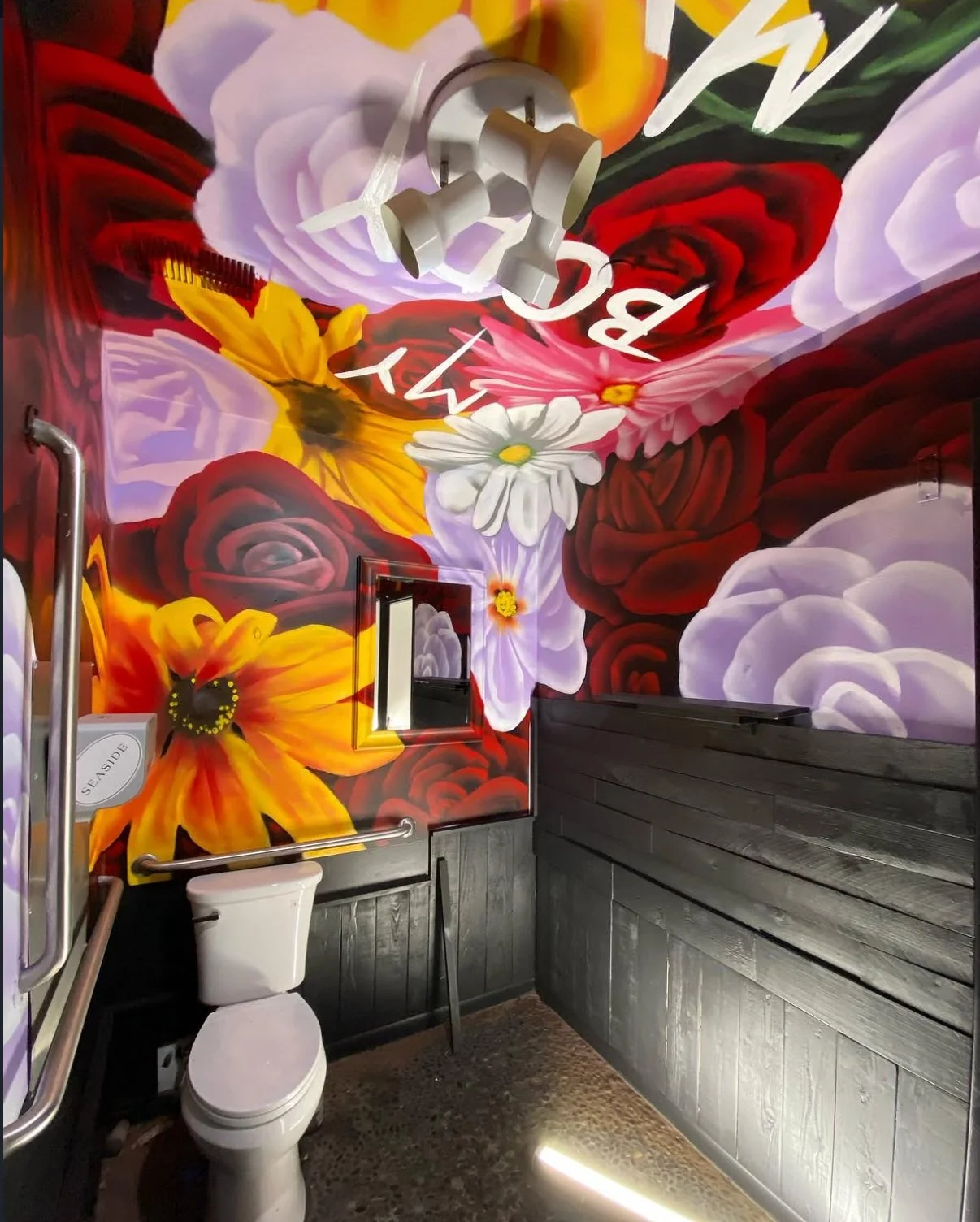 Restroom Mural | The Tulsan Bar